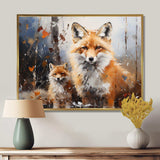 Animal Rusty Red Fox - Animals Canvas Wall Art