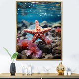 Coral Teal Starfish - Starfish Wall Decor