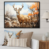 Graceful Antelope Pastoral - Antelope Canvas Wall Art