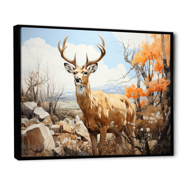 Graceful Antelope Pastoral - Antelope Canvas Wall Art