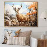 Graceful Antelope Pastoral - Antelope Canvas Wall Art