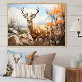 Graceful Antelope Pastoral - Antelope Canvas Wall Art