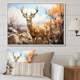 Graceful Antelope Pastoral - Antelope Canvas Wall Art