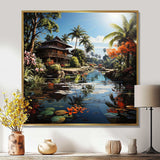 Asian Art Bali Bliss - People Canvas Wall Art