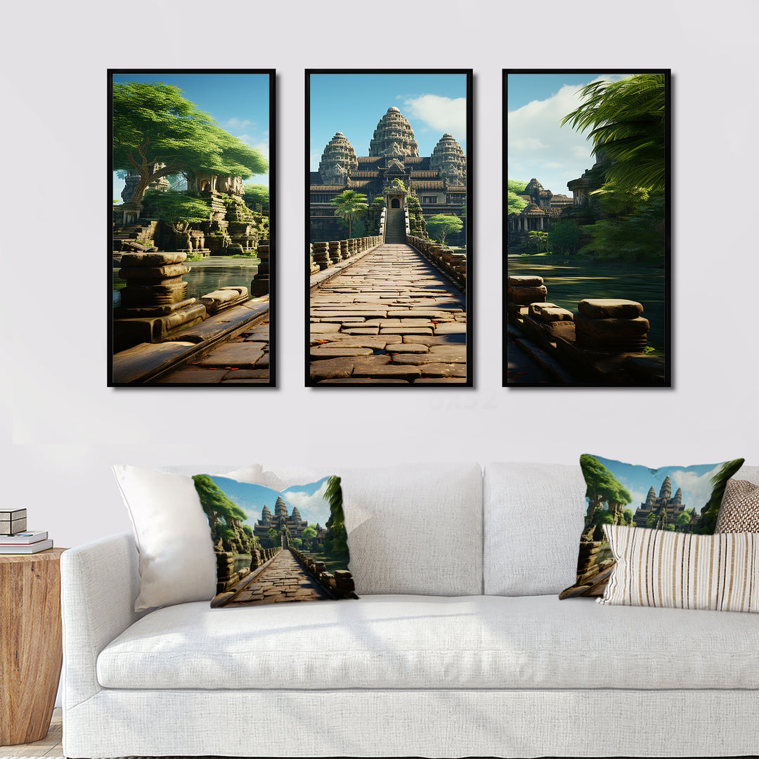 Asian Art Journey To Angkor II - Multi-Panels