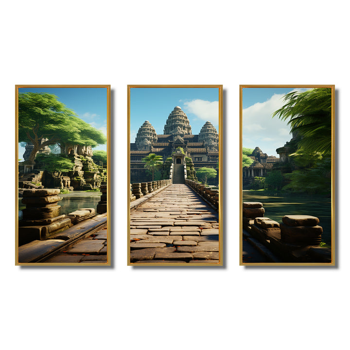 Asian Art Journey To Angkor II - Multi-Panels