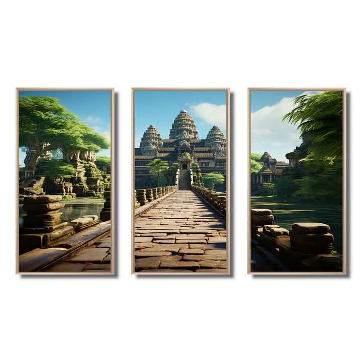Asian Art Journey To Angkor II - Multi-Panels