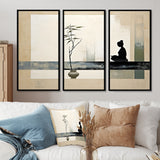 Asian Art Modern Zen I - Multi-Panel Canvas Prints