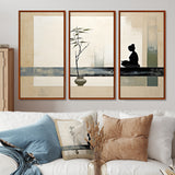 Asian Art Modern Zen I - Multi-Panel Canvas Prints