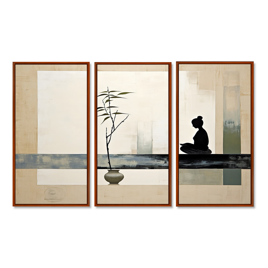 Asian Art Modern Zen I - Multi-Panel Canvas Prints