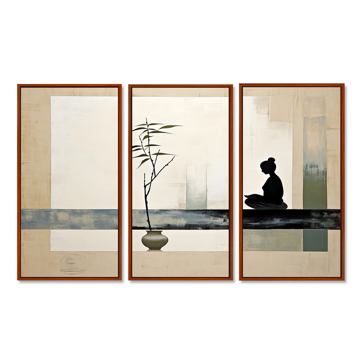 Asian Art Modern Zen I - Multi-Panel Canvas Prints