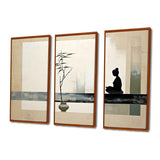 Asian Art Modern Zen I - Multi-Panel Canvas Prints