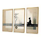 Asian Art Modern Zen I - Multi-Panel Canvas Prints