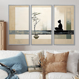 Asian Art Modern Zen I - Multi-Panel Canvas Prints