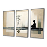 Asian Art Modern Zen I - Multi-Panel Canvas Prints