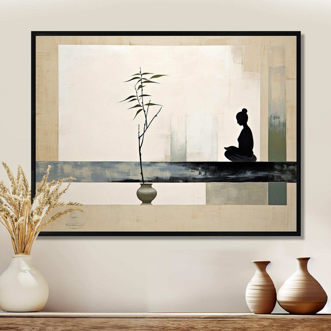 Asian Art Modern Zen I - People Canvas Wall Art