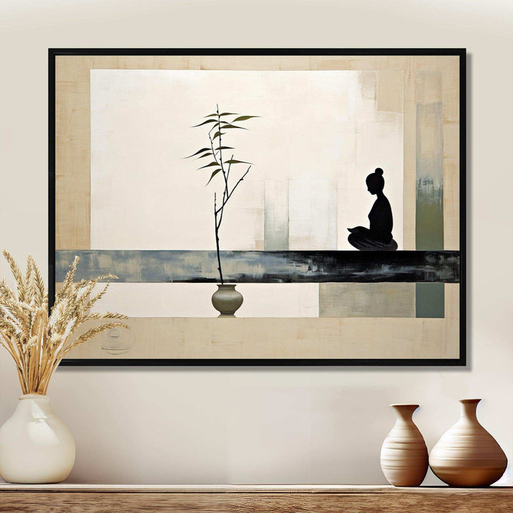 Asian Art Modern Zen I - People Canvas Wall Art