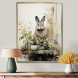 Asian Art Rabbit Sumi I - People Canvas Wall Art