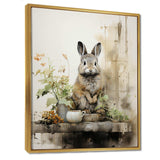 Asian Art Rabbit Sumi I - People Canvas Wall Art