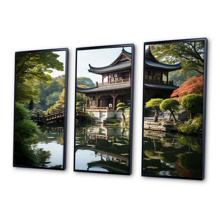 Asian Art Serene Pagoda I - Multi-Panels