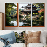 Asian Art Serene Pagoda I - Multi-Panels