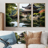 Asian Art Serene Pagoda I - Multi-Panels