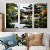 Asian Art Serene Pagoda I - Multi-Panels