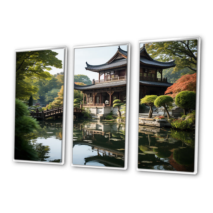 Asian Art Serene Pagoda I - Multi-Panels