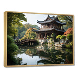 Asian Art Serene Pagoda I - People Canvas Wall Art