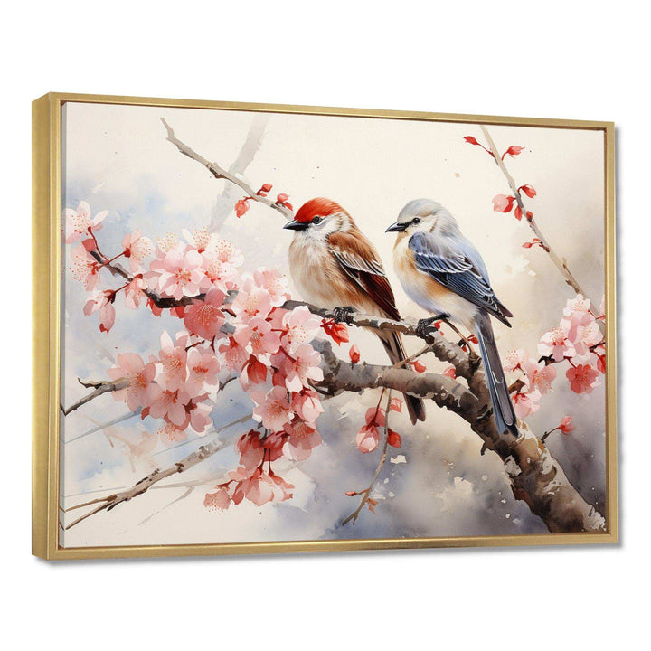 Asian Art Sumi Bird Serenity VI - People Canvas Wall Art