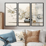 Asian Art Sumie Zen II - Split Panel Canvas Art