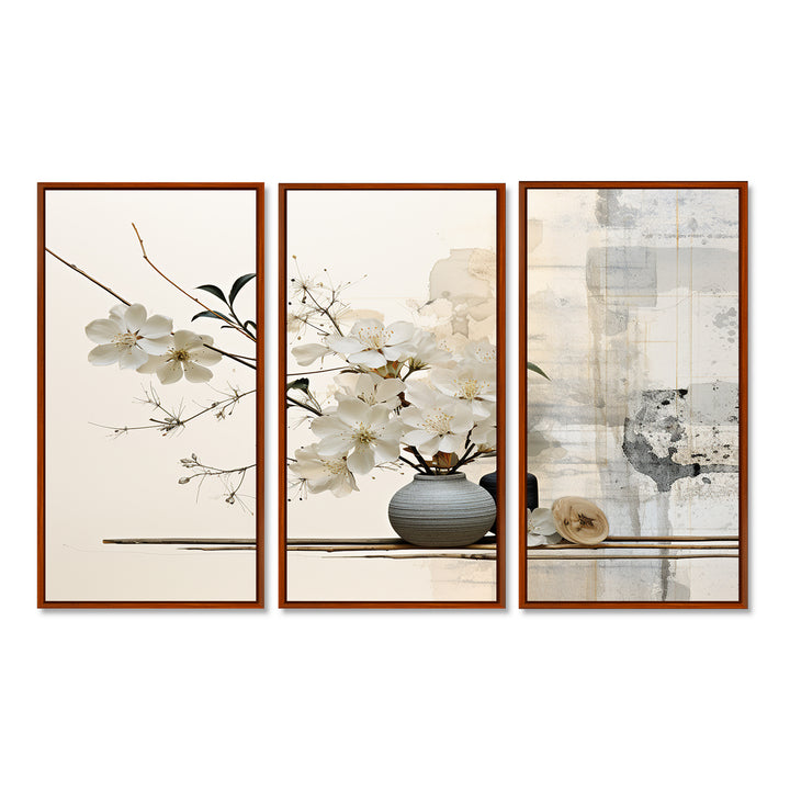 Asian Art Sumie Zen II - Split Panel Canvas Art