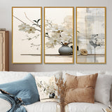 Asian Art Sumie Zen II - Split Panel Canvas Art