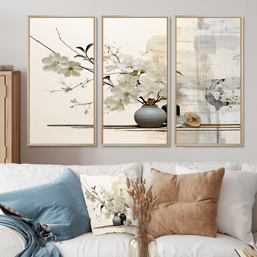Asian Art Sumie Zen II - Split Panel Canvas Art