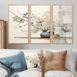 Asian Art Sumie Zen II - Split Panel Canvas Art