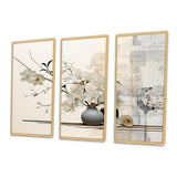 Asian Art Sumie Zen II - Split Panel Canvas Art
