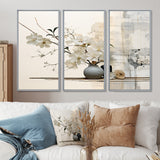 Asian Art Sumie Zen II - Split Panel Canvas Art