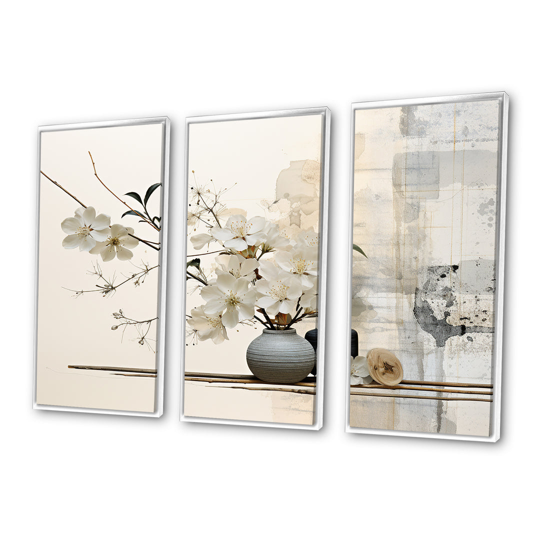 Asian Art Sumie Zen II - Split Panel Canvas Art
