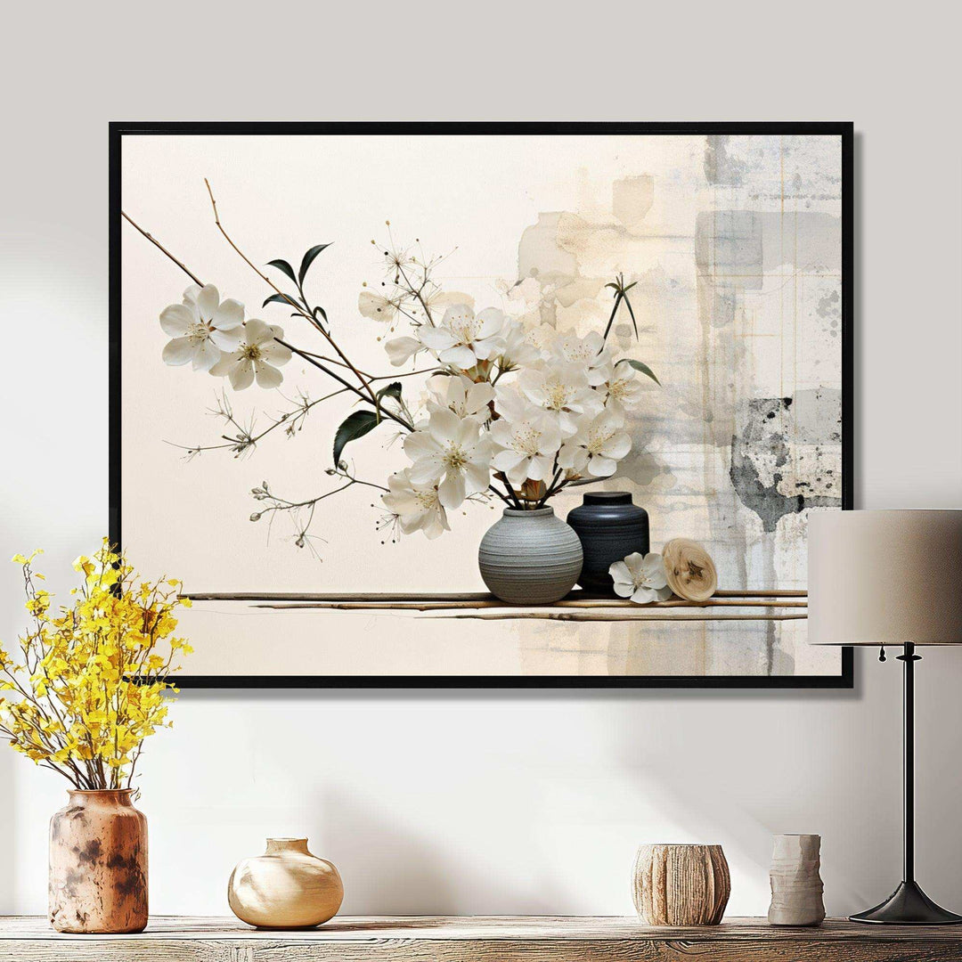 Asian Art Sumie Zen II - People Canvas Wall Art
