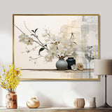 Asian Art Sumie Zen II - People Canvas Wall Art