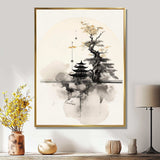 Asian Art Samurais Landscape II - People Canvas Wall Art