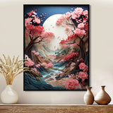 Asian Art Zen Garden V - People Canvas Wall Art