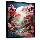 Asian Art Zen Garden V - People Canvas Wall Art