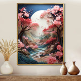 Asian Art Zen Garden V - People Canvas Wall Art