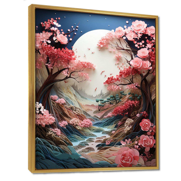Asian Art Zen Garden V - People Canvas Wall Art