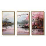 Asian Art Zen Garden VII - 3-Piece Canvas Wall Art