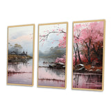 Asian Art Zen Garden VII - 3-Piece Canvas Wall Art