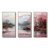 Asian Art Zen Garden VII - 3-Piece Canvas Wall Art