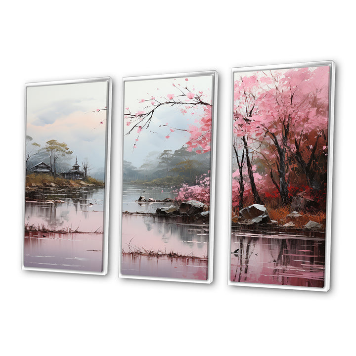 Asian Art Zen Garden VII - 3-Piece Canvas Wall Art