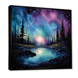 Aurora Borealis Dancing Lights VIII - Landscapes Canvas Wall Art